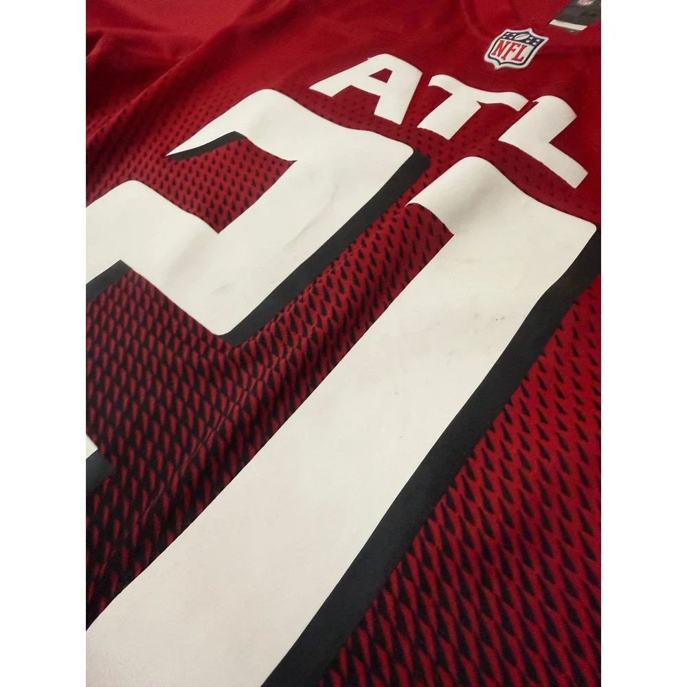 Nike Jersey Mens M Red Atlanta Falcons Todd Gurley II 21 NFL Football Gradient